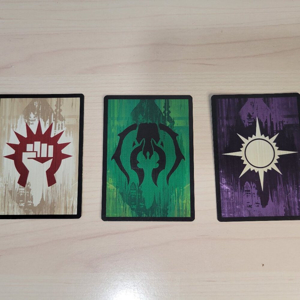 MTG Bundle of 3 Magic the Gathering Guild Token Cards: Golgari, Orzhov, Boros LP
